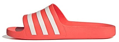 adidas Unisex Adilette Aqua Slides, Solar Red / Cloud White / Solar Red, 42 EU