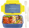 BIBURY Bento Box, 1400ml Leakproof Lunch Box for Adults and Kids, Food Container with 3 Compartments and Cutlery, Dishwasher/FDA Approved/BPA Free Meal Prep Containers Sandwich Box