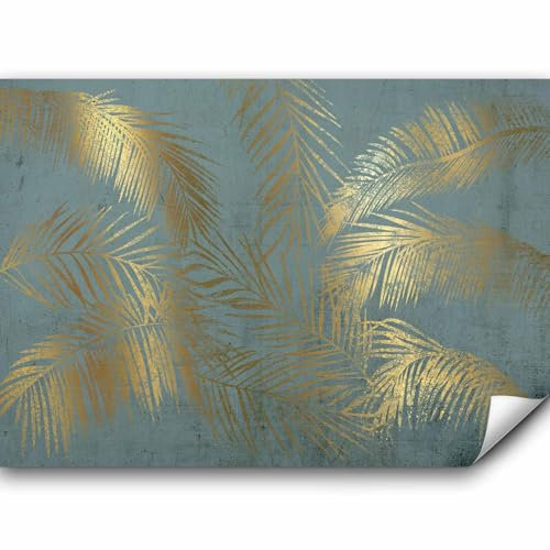 murando - Fototapete Selbstklebend tropische Blätter 392x280 cm - Foto Tapete Tapetenfolie Möbelfolie Wandverkleidung Wandtapete Motivtapeten Wohnzimmer 3d Modern - Palmenblätter b-A-0910-a-c