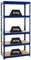 PROREGAL Schwerlastregal Tiger Blau 180x90x45cm für Gesamtlast 1365kg Kellerregal, Steckregal, Garagenregal, Lagerregal