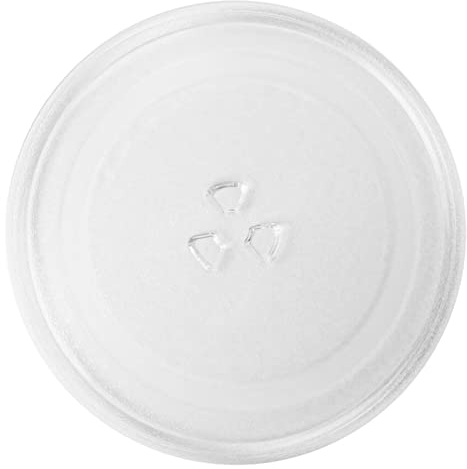 SPARES2GO Microwave Turntable Glass Plate Compatible with Panasonic NN-E28JBMBPQ 20 Litre (255mm)