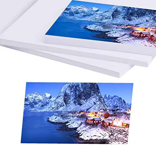 LUNARM 110 Blatt Fotopapier, 3 Größen (10.2x15.2 cm, 12.7x17.8 cm, 20.3x25.4 cm), 180 g/m² Tintenstrahldrucker, transparent mage for Photo zum Album DIY Party Camping Festival Record