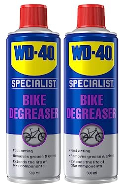 WD-40 Specialist BIKE Degreaser Twin Pack 500ml Each - Effortless Cleaning and Component Protection for Your Bike