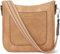 BOSTANTEN umhängetasche damen mittelgroß Handtaschen damen-schultertaschen aus PU Leder shopper tasche für Frauen Hobo Crossbody Bags mit verstellbarem Farbigem Riemen Hellbraun