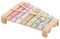 Mamabrum Holzkisten Set mit Xylophon, 2 Schlägel & Zipfelsteine - Pädagogisches Musikspielzeug für Kleinkinder ab 3 Jahren - Fördert Motorik & Rhythmus (5 Teile)