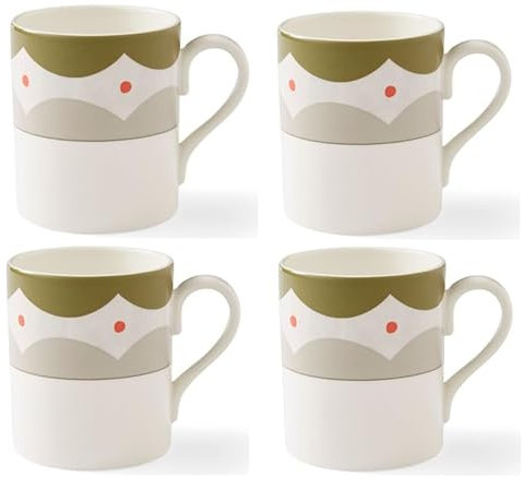 Spode Kit Kemp GEO 0.45 Litre Mug - Set of 4