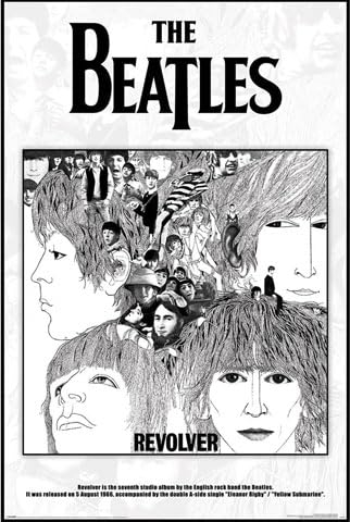 The Beatles - Revolver Album Cover - Musikposter Classics - Grösse 61x91,5 cm