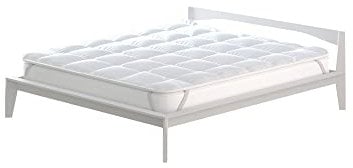 Topper trapuntato BASIC, Bianco, Matrimoniale 160x195 cm