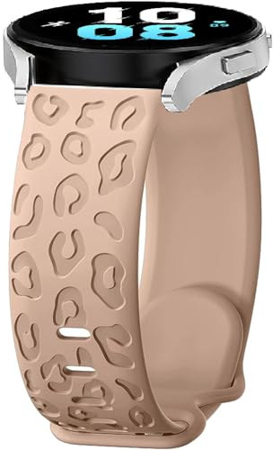 FYISWHO Correa Silicona para Amazfit GTS 4/4 Mini/3/GTS 2/2e/GTR Mini/GTR 42mm, 20mm Leopard Deporte Brazalete Pulsera de Repuesto para Amazfit Active 2/Active/Bip 3/3 Pro/U/U Pro/S/S Lite