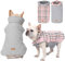 RUYICZB Hundemantel Winter, Hundejacke Für Kleine Mittlere Große Hunde, Wasserdicht Und Warm, Outdoor Mit Geschirr Loch Karierte Wendejacke, Rosa, 3XL