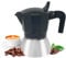 Avilia Caffettiera Espresso Induzione 3 Tazze - Moka Elegante Nera per Caffè Cremoso, Facile da Pulire, in Alluminio