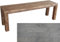 TOTAL WOOD 2012 Gartenbank Sitzbank Holzbank parkbank terrassenmobel für Innen und Außen geeignet Nach Maß verfügbar (Classic imp) (GRAU, 100X38.5X50)