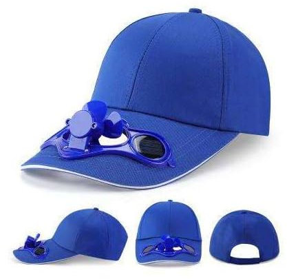 Solar-Ventilator-Mütze (blau)