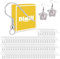 Dimitff 925 Sterling Silber Ohrhaken Set, DIY Ohrring Haken, Earring Hooks, Hypoallergene Ohrring Anhänger, Ohrringe Basteln Rohlinge, Vielseitige Ohrringhaken für Schmuckherstellung