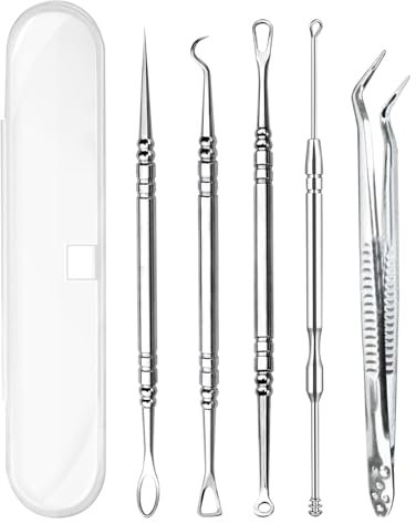 Mandelsteine Entfernen 5PCS Tonsillenstein Entferner Tonsil Stone Remover Wirksame Mundreinigung für Einen Frischeren Atem Entfernung Von Mandelsteinen(1 Karton)