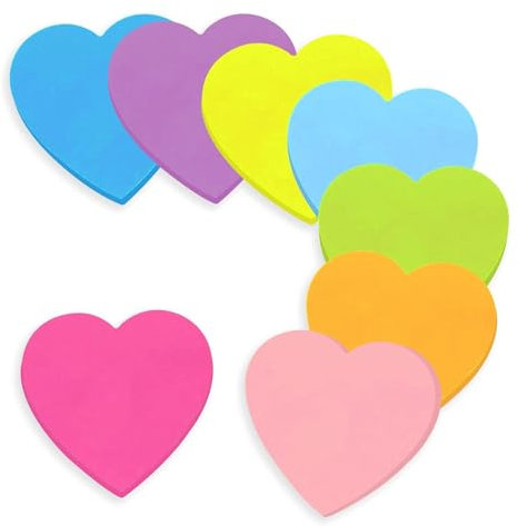 240 Stück Haftnotizen Klebezettel,Bunte Sticky Notes,Post It Herz,Aesthetic Beschriften,Mini Notizzettel,Sticky Helle,Haftnotizen,Klebezettel Klein,Selbstklebende Tabs,Klebezettel Set,Bürobedarf