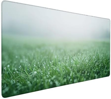 Verde Alfombrilla Ratón XXL 1500 x 800 x 3 mm Grande Tamaño Alfombrilla Ratón Gaming Foglia con Bordes Cosidos, Base de Goma Antideslizante Alfombrilla Escritorio para Raton Gaming y Teclado Z-696