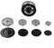 Gas Hob Cover 5 Pcs for Gas Cookers Burner Gas Cookers Kit for Sabaf Stoves Gas Cooker Covers Tops Upgraded Oven Hob Covers for Gas Cookers(Concave)