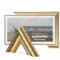 TV GUARD TV-Rahmen, TV-Rahmen kompatibel mit Samsung The Frame TV – Perfekte Passform, Keine Störungen, Art-Modus kompatibel (Rustikales Gold, 85 Zoll)