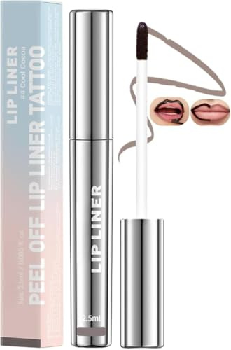 Lip Liner Stain Peel Off With Rich And Anti-Smudge Formula Peel Off Lip Liner Stain Precise Application LipLiner With Silky Texture Hyaluronic Acid Peel Off Lip Stain (#1 Rose Pink)