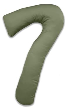 Bettwaesche-mit-Stil Mako Satin Baumwollsatin Seitenschläferkissen Bezug Uni/einfarbig für Theraline my7 Kissen - Dunkelgrün