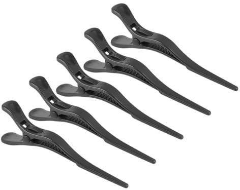 Healvian 5 StüCk Friseurklammern Haarclips Krokodil GroßEr Haarspangen Abteilklammern FüR Haarschnitt Styling Make-up Gesichtspflege