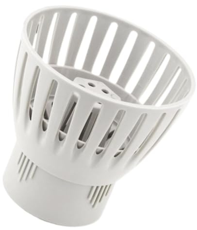 Fischteichfilter Teichfilterzubehör mit Pvc, Beige | Fischteiche und Gartenwasser, Vertikal oder Geneigt Montierbar, Glatte Oberfläche ohne Grate