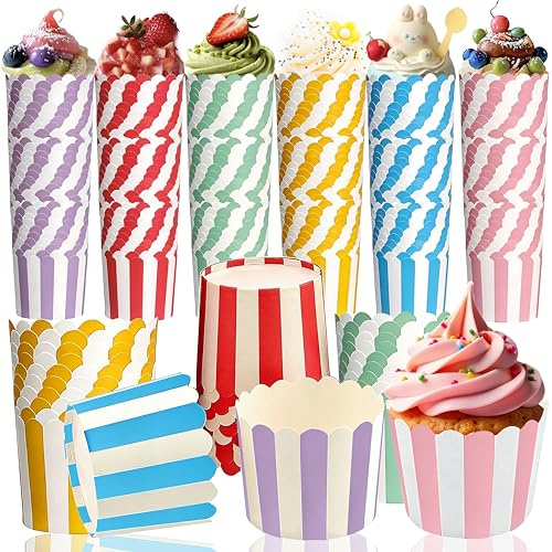 Rliocvhe 180 Pezzi Pirottini per muffin di carta, Pirottini Cupcake, Pirottini per Muffin, Stampi in Carta per Cupcake per compleanni, matrimoni, feste