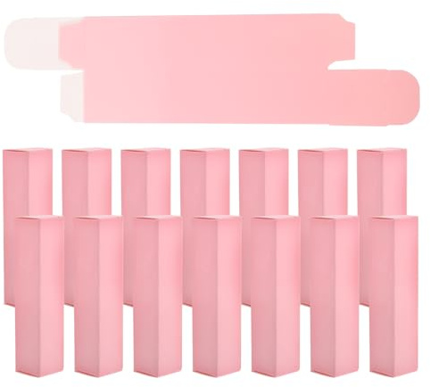 Adorainbow Lippenstift Verpackungsbox Leichter Selbstgemacht Lippenstifthalter aus Papier 15 Stück Einfache Montage mit Elegantem Design für Lippenbalsam und Lipgloss