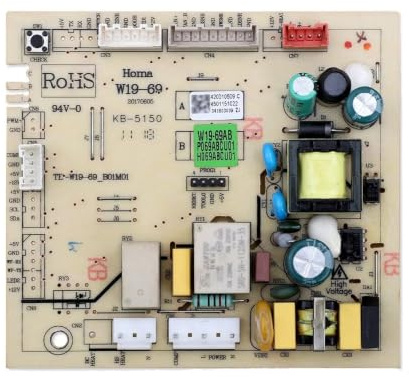 Placa de Control W19-69A W19-69AB W19-69AC para circuito refrigerador, PCB, piezas congelador, placa Motehrboard para frigorífico(W19-69AB)