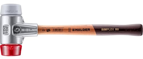 SIMPLEX-Schonhammer, TPE-mid/Plastik; mit Aluminiumgehäuse und hochwertigem Holzstiel | D=50 mm | 3136.050