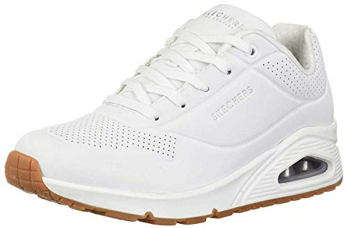 Skechers Femme Uno Stand On Air Femme Chaussures Sneakers, White Durabuck, 38 EU