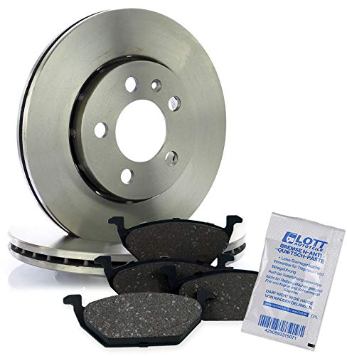 BREMSSCHEIBEN + BREMSBELÄGE VORNE KOMPLETTSET BREMSENKIT BREMSE VORDERACHSE
