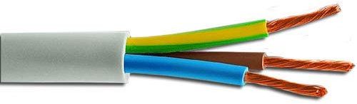 CAVO ELETTRICO SIMILGOMMA BIANCO rotolo 100 mt. (Sezione cavo 2x1,00 mm.)