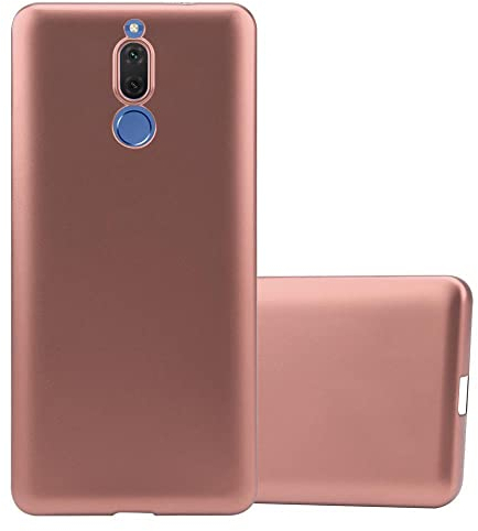 Cadorabo Hülle kompatibel mit Huawei Mate 10 LITE Schutzhülle TPU Silikon Case Metallic Design Slim Kratzfest Weiche Gummi mit Rundumschutz Case Hülle für Huawei Mate 10 LITE in Rosa