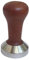 LOVIVER 49-58mm Wooden & Steel Coffee Tamper Machine Stainless Steel Coffee Tamper with Wooden Handle, Barista Espresso Base Coffee Bean Press, Kitchen Brew for Cafes and Coffee Lovers