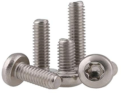 BOZONLI Vis Inox M2 Vis à Tête Ronde Boulon Vis à Tête Bombée Torx, M2×5mm,100 pcs