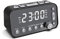 LG&S FM/DAB/DAB + Digital Radio Nice Stereo Sound Clock Radio Alarm Jumbo Display Dual Alarm Setting, Black