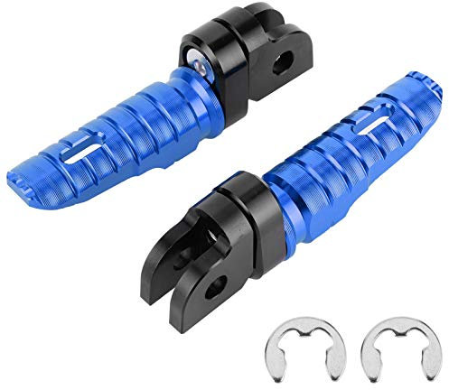 Paires de repose-pieds avant de moto Yctze avant gauche droite pour MT-03 MT-25 MT-07 MT-09 R3 XJ6(bleu)