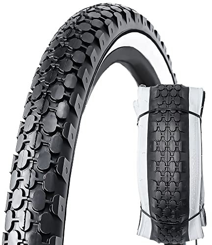 Fahrradreifen, 66 x 5,4 cm, faltbar, für Strand und Cruiser, weiße Seitenwand, Fahrrad Zubehör