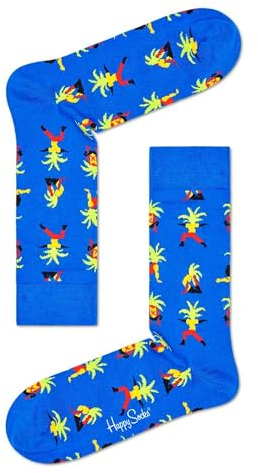 Happy Socks Unisex Größe 36-40 Yoga Palm Socken, bunt