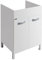 Jo-Bagno.it Mobile Lavatoio Lavanderia Mix 60 x 60 x 82 H in Legno da 1.8 cm per Lavatoio in Ceramica e Resina PVC Incasso Vasca 57,5 x 57,5 DOMINA Bianco e Mix (BIanco/Bianco)
