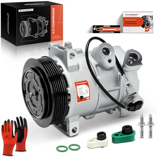 A-Premium Compresor de aire acondicionado con embrague compatible con Jeep Compass Patriot 2009-2017 Dodge Caliber 2009-2012 1.8L 2.0L 2.4L Reemplazo # 55111610AA