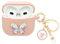 Wonhibo Cute Butterfly Airpods 3 Gen Case, Girls Pink Cover for Apple Airpod 3rd Series 3 Third Generation 2021 with Keychain