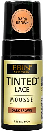EBIN Tinted Lace Mousse (Dark Brown, 100 ml)