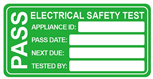 100pcs 1x2 pat Test Electrical Safety Pass Label with 10pcs Failed Labels