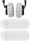 VBNZBK 100 Piezas Desechables no Tejidas para Auriculares, Fundas Elásticas para Auriculares, Transpirables, Antibacterianas, a Prueba de Polvo, Reutilizables, Fundas para Auriculares