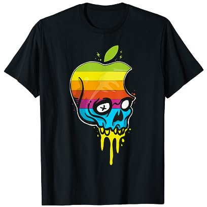 Apple T-Shirt / Skull Head Color Tee Shirt T-Shirt