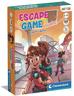 Clementoni 52699 Spiel, Mehrfarbig, Escape Game Enquête Berlin