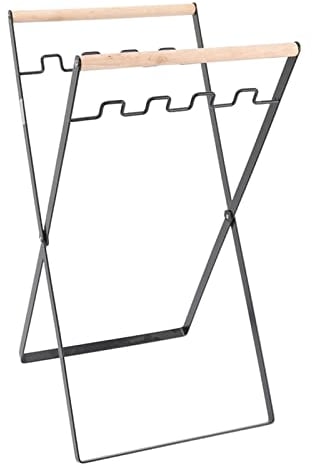 Xnferty Trash Bag Holder Stand, Foldable Portable Garbage Bag Stand for Indoor Outdoor Use, Outdoor Camping Waste Sorting Bin Rack Sorting Organizer for Garden, Laundry, Yard (Black)